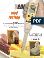 pH Tester with Spear Electrode for Food Processing