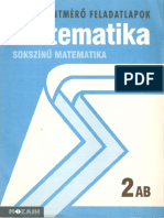 Sokszínű Matematika - TUDÁSSZINTMÉRŐ FELADATLAPOK - 2AB