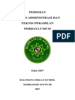 Buku II - Pedoman Teknis Administrasi Dan Teknis Peradilan Perdata Umum