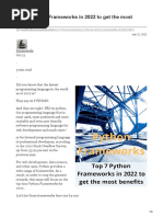 Top 7 Python Frameworks
