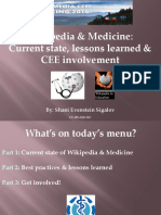 Wikipedia & Medicine - CEE 2016