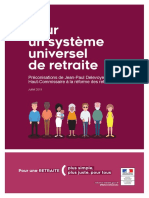 Pour Un Système Universel de Retraite: Préconisations de Jean-Paul Delevoye, Haut-Commissaire À La Réforme Des Retraites