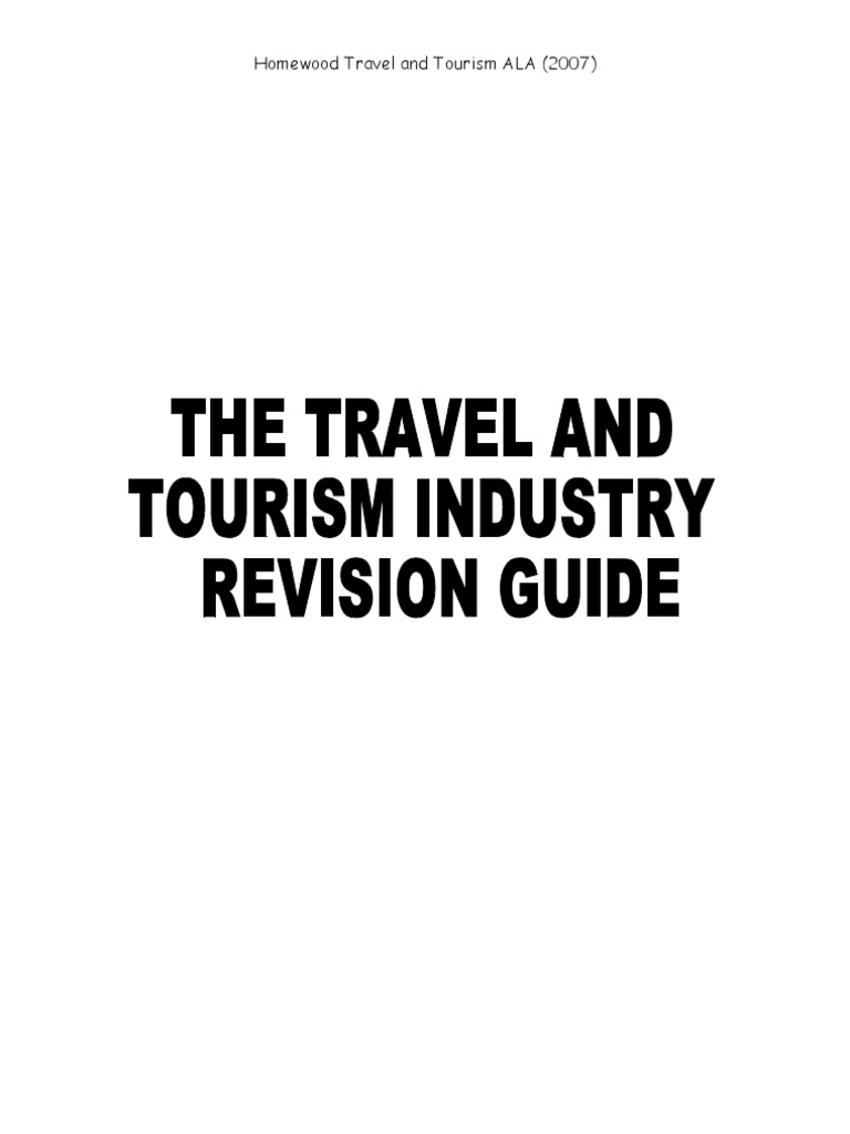 Travel And Tourism Igcse Revision Notes