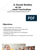 A3 - Integrated and Interdisciplinary Curriculum