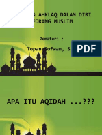 Aqidah & Ahklaq Dalam Diri Seorang Muslim