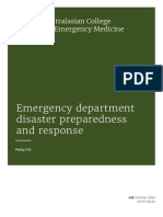 Policy On ED Disaster Preparedness and Response