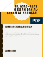 Pertemuan Keempat Dan Kelima, Sumber, Asas - Asas Hukum Islam Dan Al-Ahkam Al-Khamsah