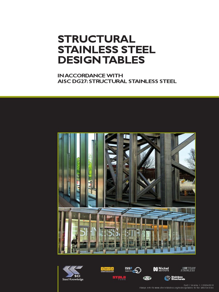 p420 Structural Stainless Steel Design Tables 3 4 2018 Part1 PDF