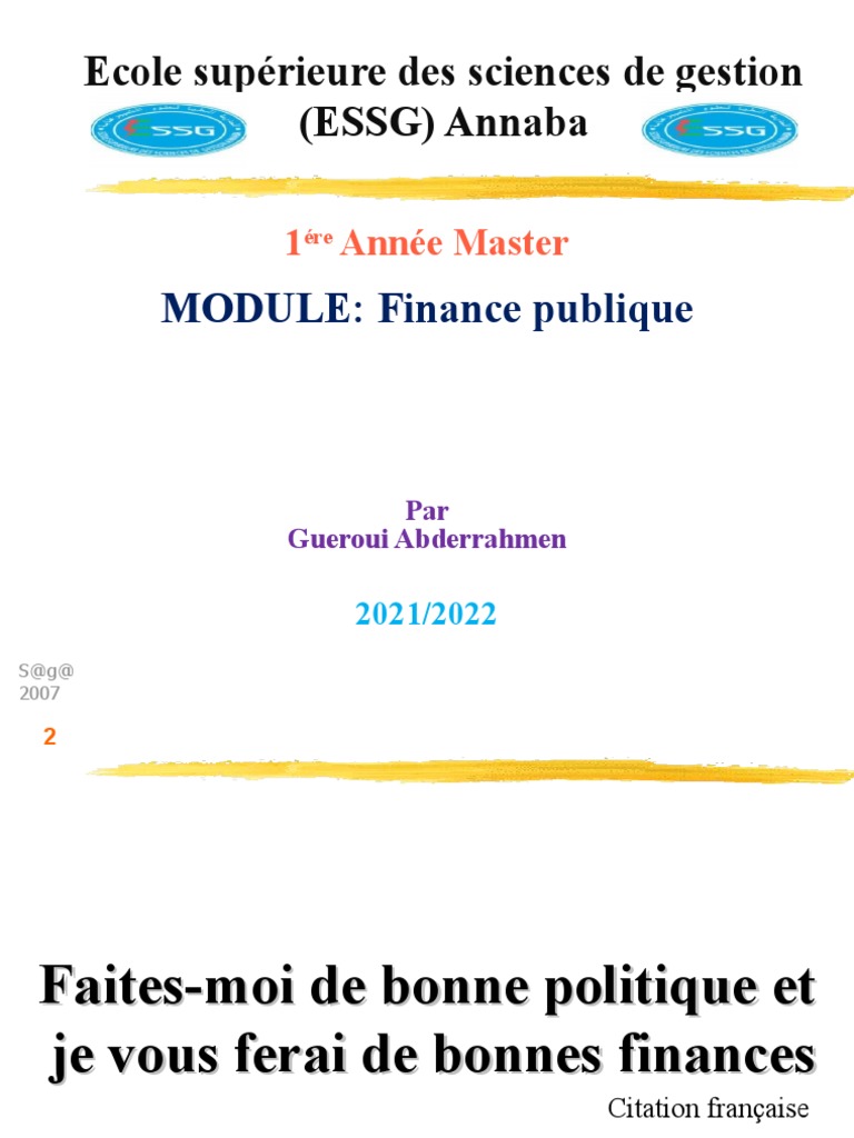 dissertation finance publique pdf