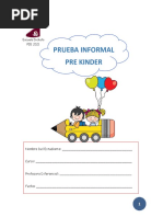 Prueba Informal Pre Kinder