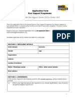 Peer Support22 - Application Form