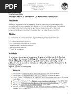 Cuestionario Nº1 Cinética Química