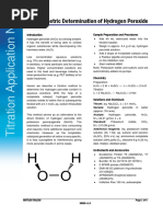 Iodometric Determination of Hydrogen Peroxide: Sample Preparation and Procedures