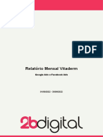 Relatório Mensal Vitaderm: Google Ads e Facebook Ads