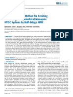 A Fault Protection Method For Avoiding Overvoltage in Symmetrical Monopole HVDC Systems by Half-Bridge MMC