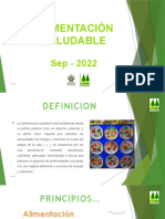 ALIMENTACIÓN SALUDABLE - Sep - 2022