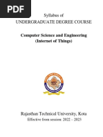 Syllabus CSE (IOT) III & IV Semester22-23