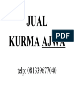 JUAL kurma