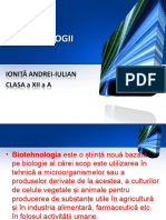 BIOTEHNOLOGII