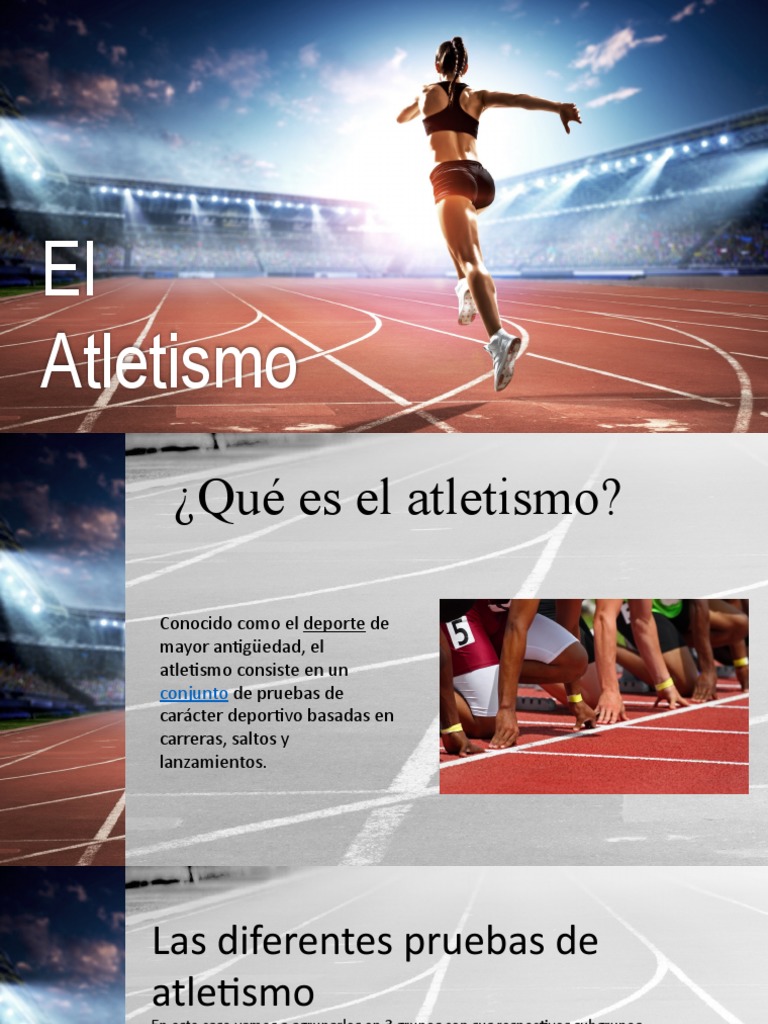 Introducción al Atletismo y sus Disciplinas | PDF | Deporte del ...