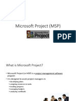 Session 11 - Microsoft Project (MSP) 2 - 2022-04-02