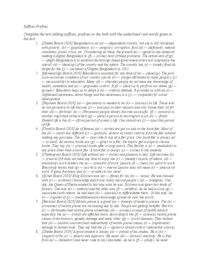 Suffix Prefix | PDF