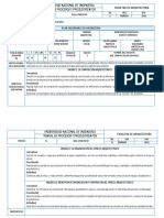 Facultad de Arquitectura: Fac-F05-Sp02-Pr01-01 Plan Calendario Asignatura