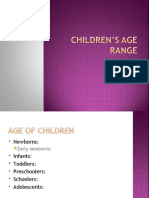 Children - S Age Range 2018
