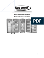 Manual de Operación Del Refrigerador HELMER