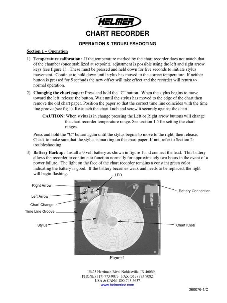 Chart Recorder Operation & Troubleshooting | PDF | Phonograph | Equipment