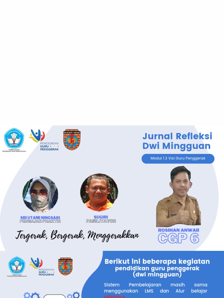 Visi Guru Penggerak: Refleksi Modul 1.3 | PDF | Karier & Perkembangan
