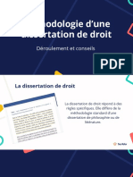 Méthodologie D'une Dissertation de Droit