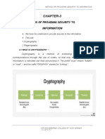 Two methods providing info security: Cryptography and Steganography