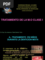 Tratamiento en Clase I