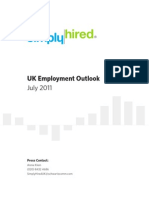 SimplyHired - Co.uk July Employment Outlook