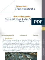 Lecture 5 Traffic Stream Characterstics