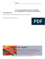 3D Mechanical Bottom Up Nano-Manipulation and Nano-Assembling Using Shape Memory Alloy Nanogripper For Nano-Optic, Nano-Photonics, Nano-Plasmonics