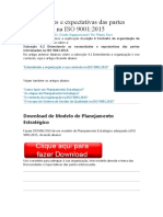 Necessidades e Expectativas Das Partes Interessadas Na ISO 9001 2015