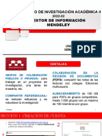 Semana 03 - Taller de Habilidades Formativas - Gestor de Referencias - Mendeley - 2022-02