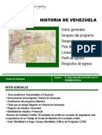 HISTORIA DE VENEZUELA NUEVO PLAN DE ESTUDIOS, Modificado Enero 2020