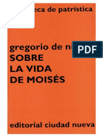 Gregorio de Nisa - La Vida de Moisés