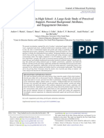 Growth Goal Setting in High School: A Large-Scale Study of Perceived Instructional Support, Personal Background Attributes, and Engagement Outcomes