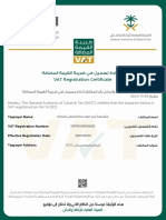 VAT Registration Certificate