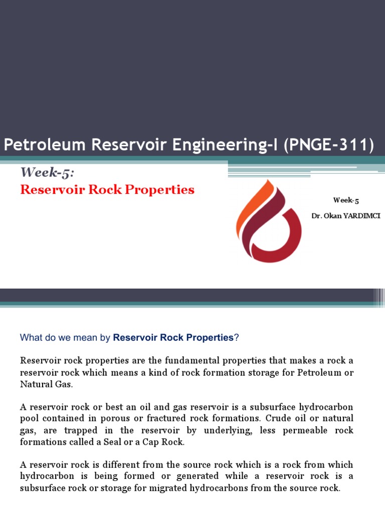 Reservoir Rock Properties Explained | PDF | Porosity | Petroleum Reservoir