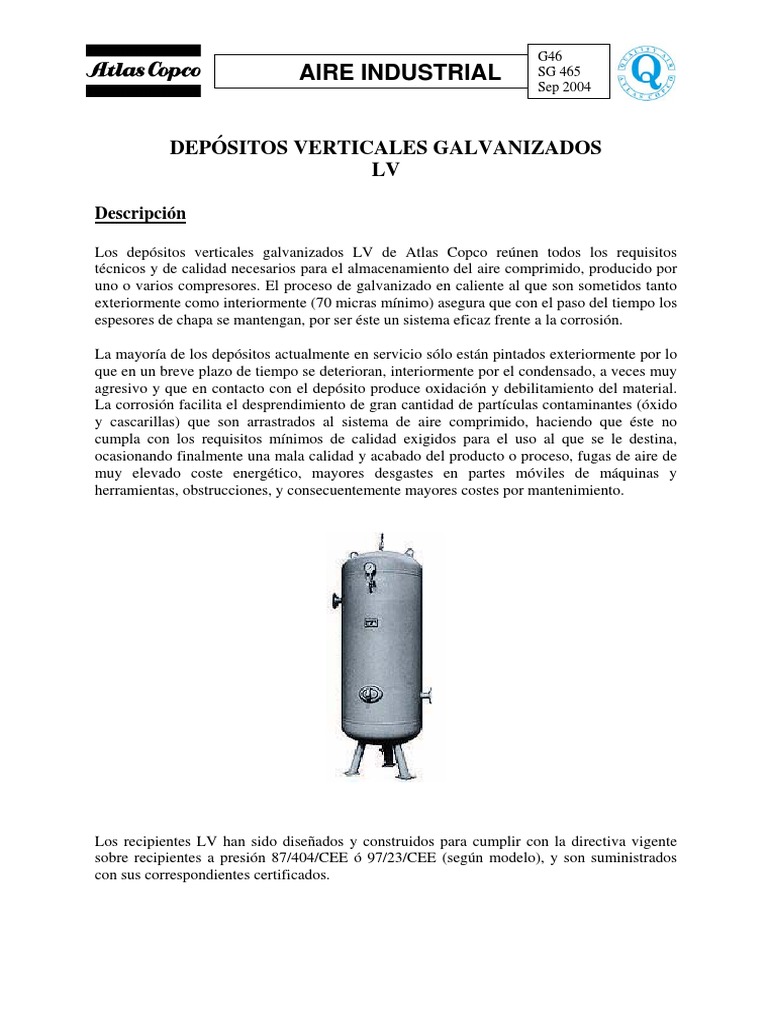 Depositos LV | PDF | Corrosión | Sector secundario de la economía