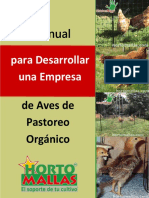 Manual para Desarrollar Una Empresa de Aves de Pastoreo Organico