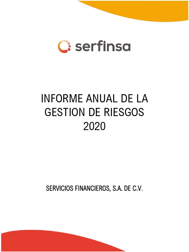 Informe Anual De Gestion Del Riesgo Pdf Riesgo Probabilidad