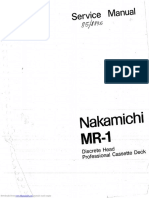 Service Manual Nakamichi MR-1