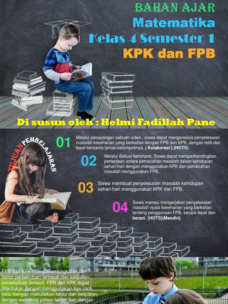 Bahan Ajar Matematika Kelas 4 FPB Dan KPK | PDF