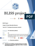 BLISS-O3-T1 U2 Blockchain Platform v0.1.1